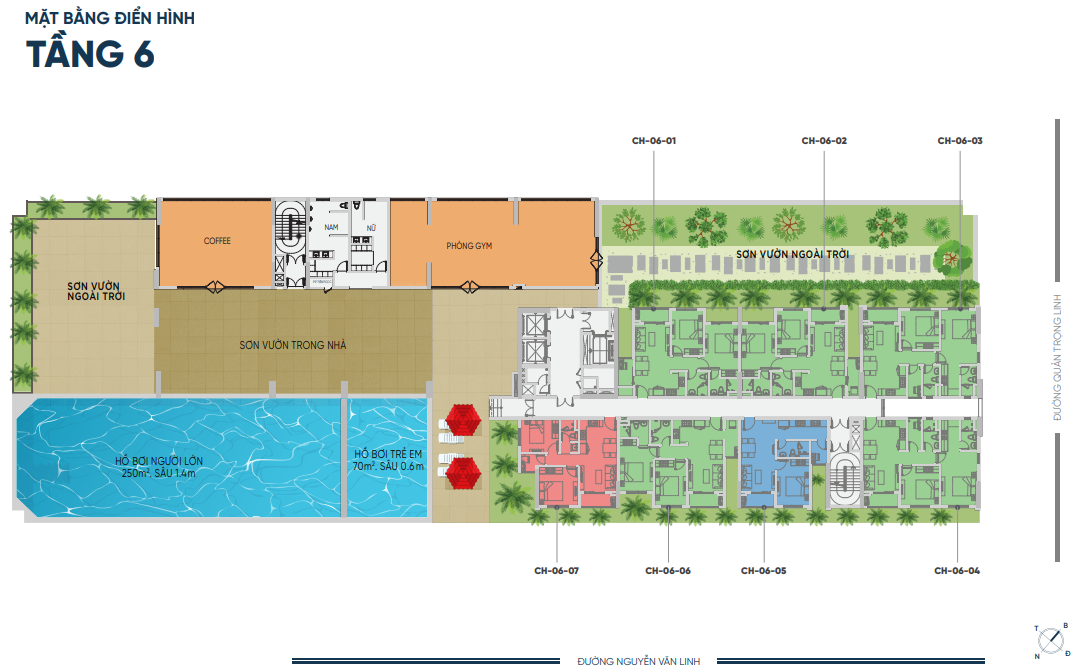 Floor plan floor 6, Sakura Heights - FIFA City