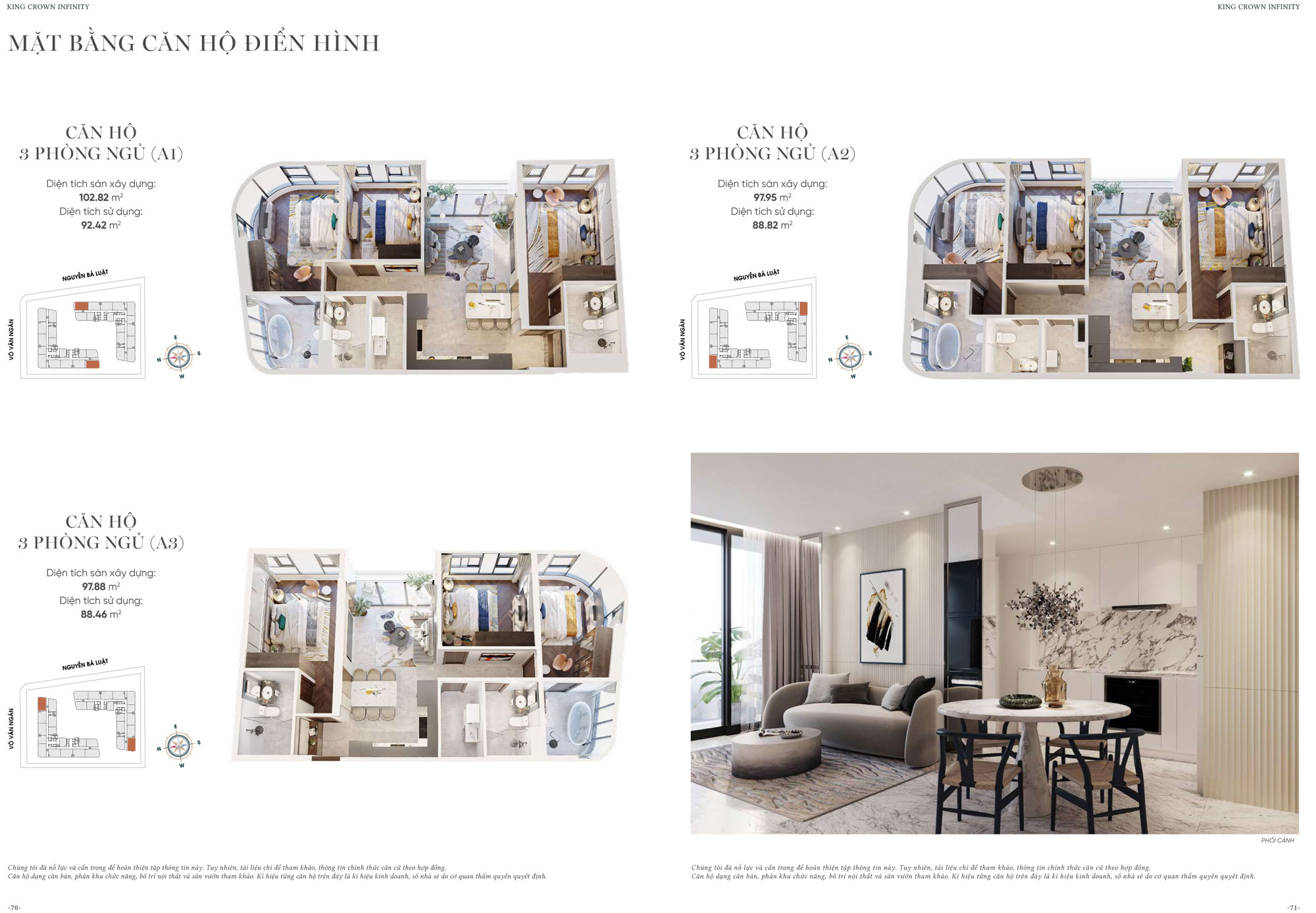 can ho dien hinh king crown infinity 3