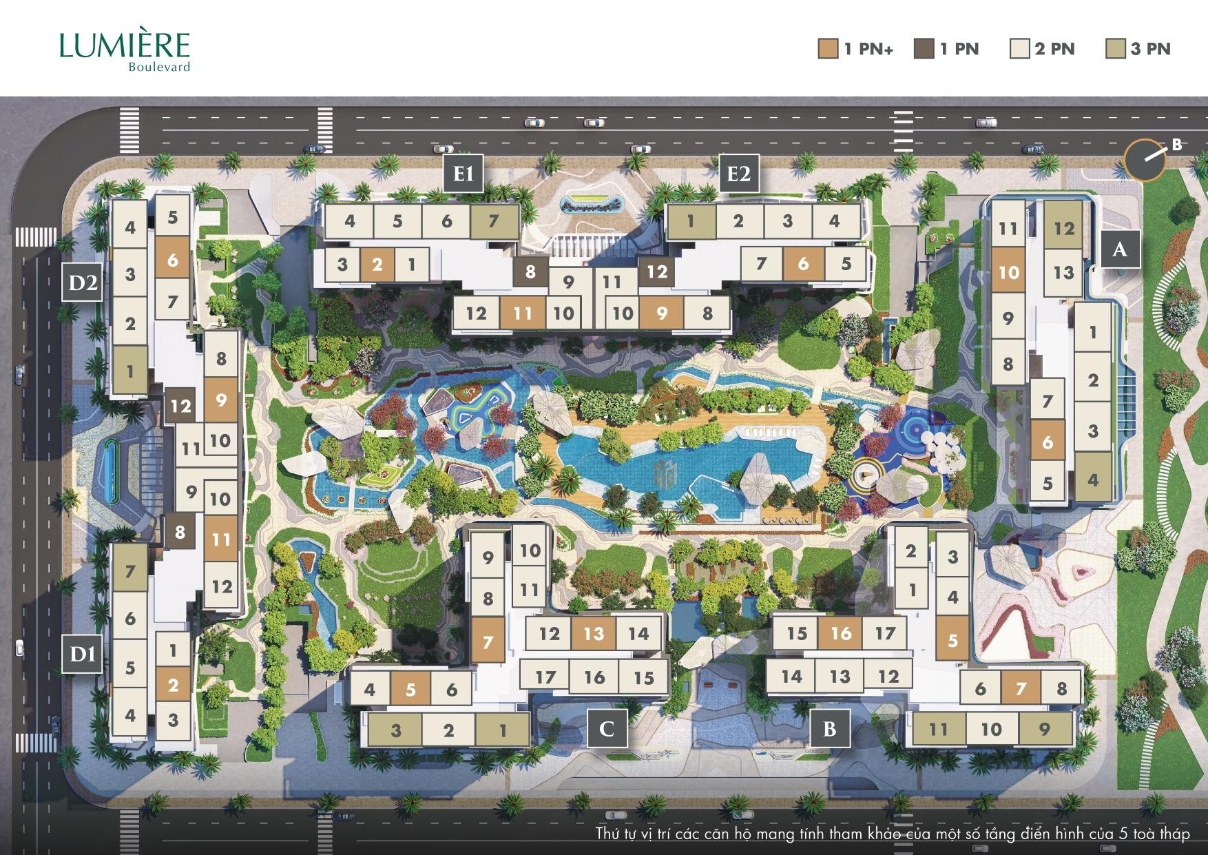 Lumiere Boulevard floor plan layout
