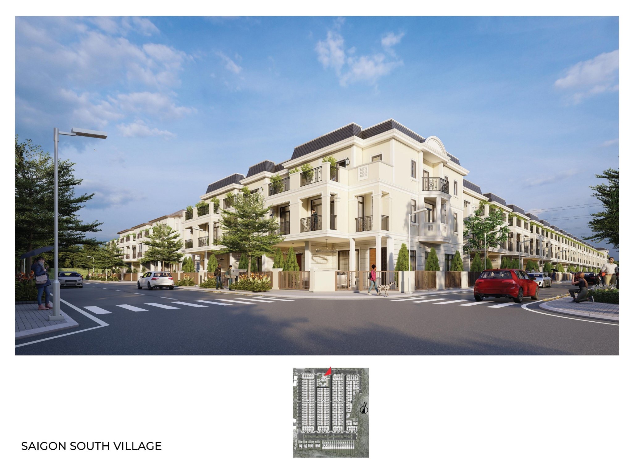 thiet ke nha pho sai gon south village