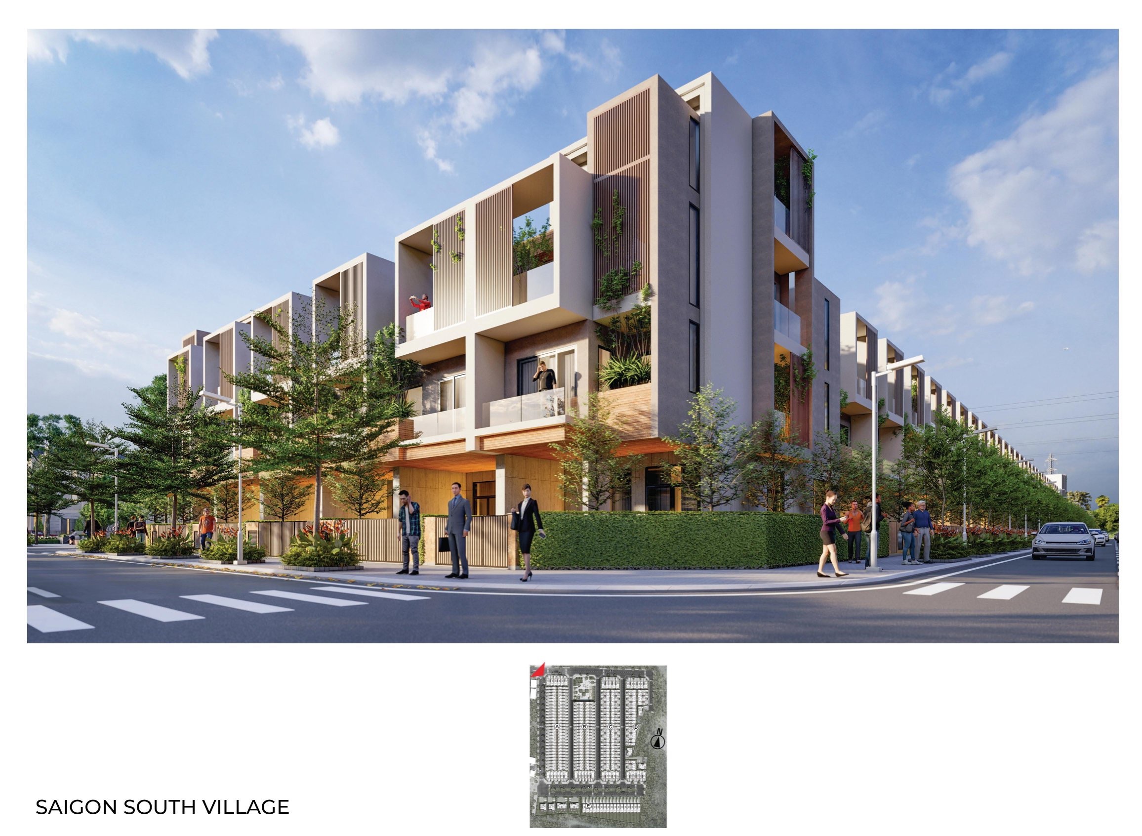 thiet ke nha pho sai gon south village1