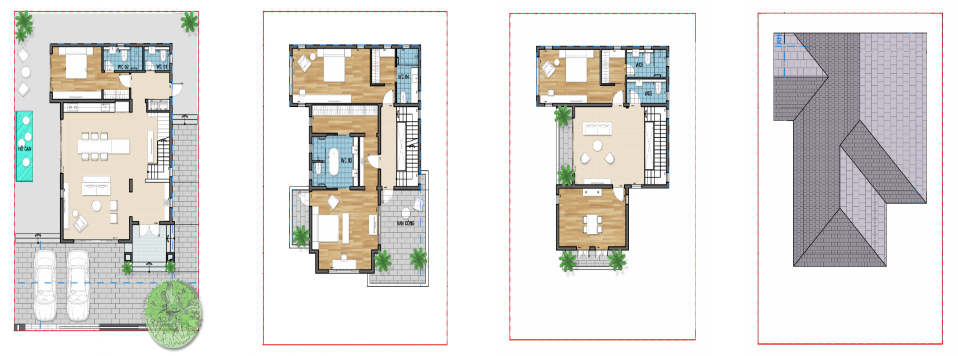 thiết kế biệt thự đơn lập