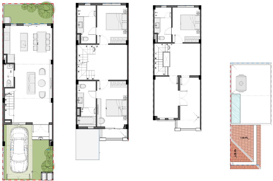 thiết kế nhà phố liên kế 1
