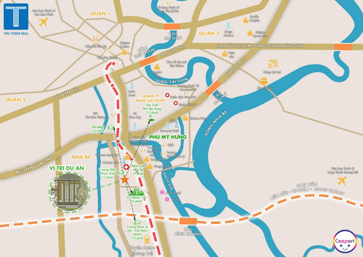 vi tri du an saigon south village 1